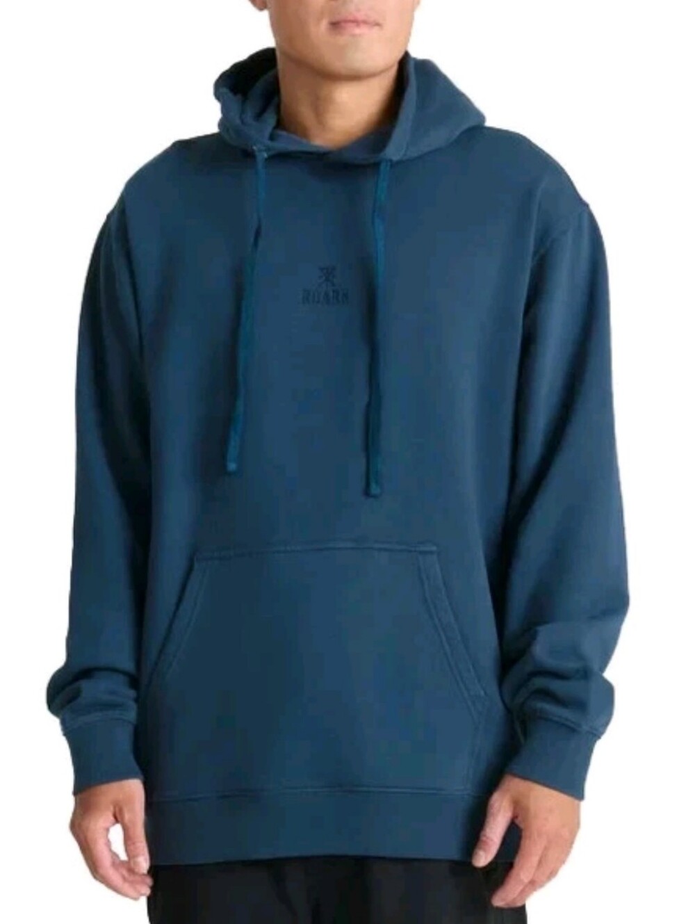 Roark Mens Safe Camp Embroidery Fleece Hoodie XL Dark Blue